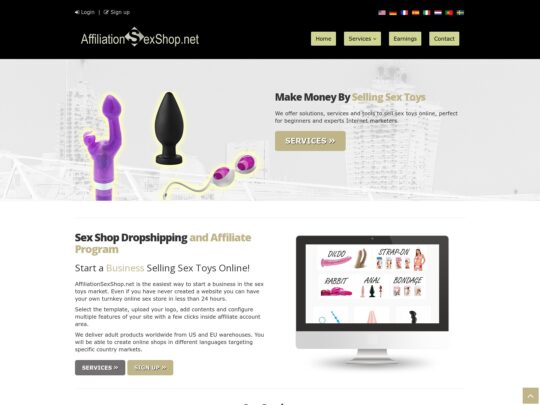 Affiliation Sex Shop review, a site that is one of many popular Sex Store Scripts