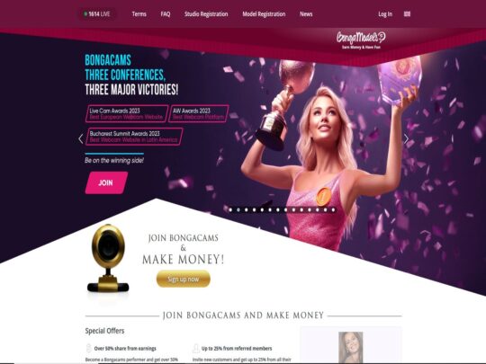 BongaModels review, a site that is one of many popular Model Affiliate Programs