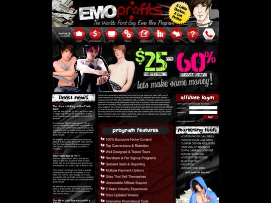 Emo Profits review, a site that is one of many popular Emo Affiliate Programs