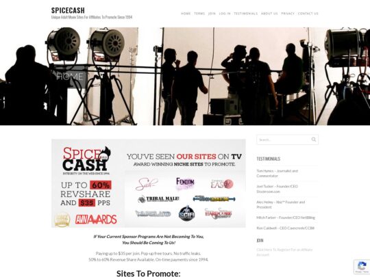 SpiceCash review, a site that is one of many popular Vintage Affiliate Programs