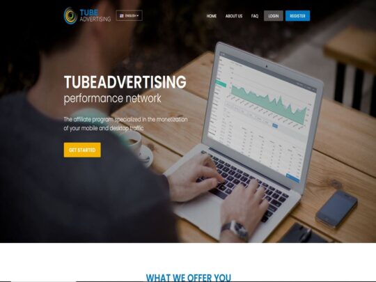 TubeAdvertising review, a site that is one of many popular Gay Niche CPA Networks