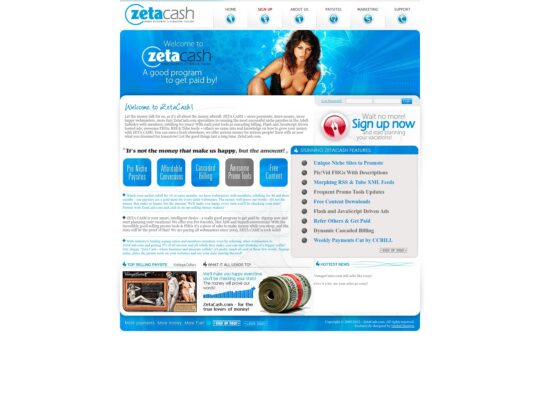 ZetaCash review, a site that is one of many popular Amateur Affiliate Programs