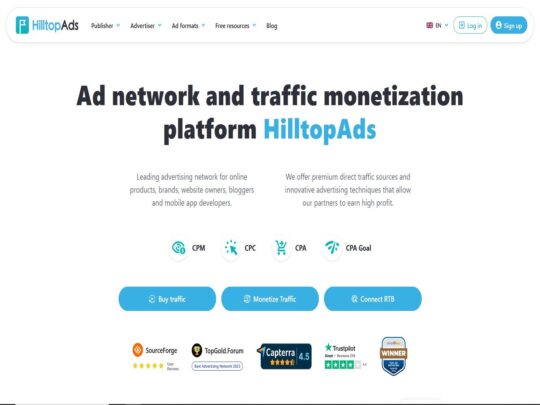 HilltopAds review, a site that is one of many popular Gay Niche Ad Networks