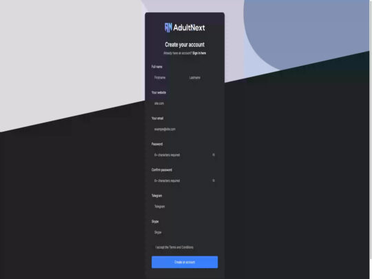 AdultNext review, a site that is one of many popular Tube Webmaster Programs